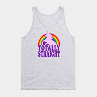 Funny - Totally Straight! (vintage distressed look) Tank Top